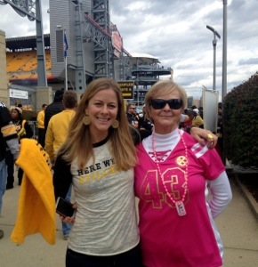 Outside of the stadium, I could still show my Steelers pride. 