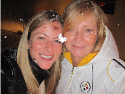 Mom and me at the 2010 Super Bowl in sunny Dallas. 